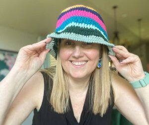 Scrap Yarn Bucket Hat