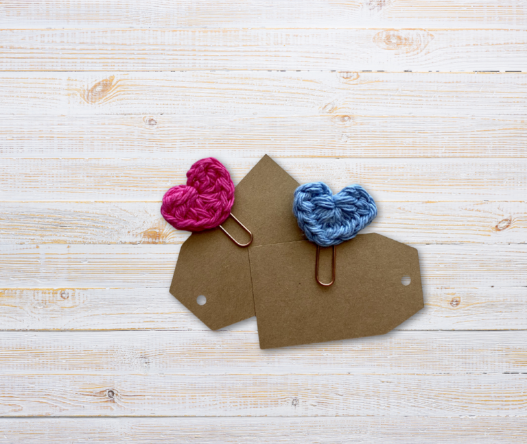 Crochet Heart Clip