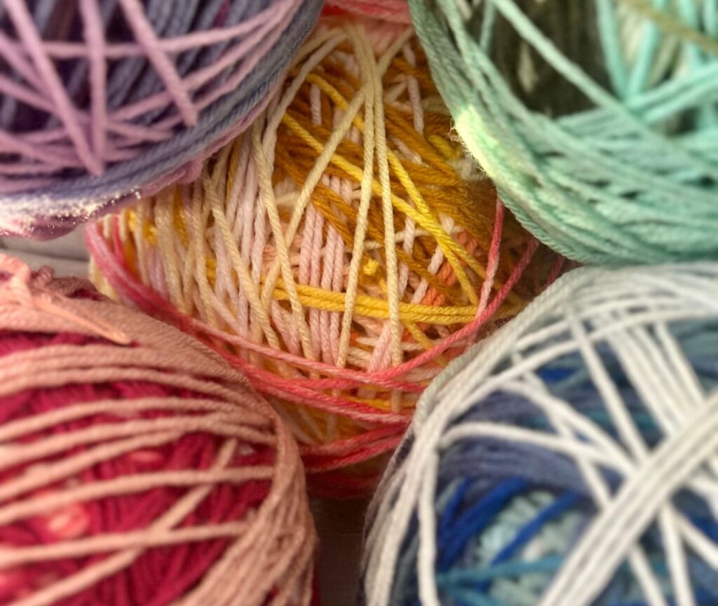 Make Scrap Yarn Balls