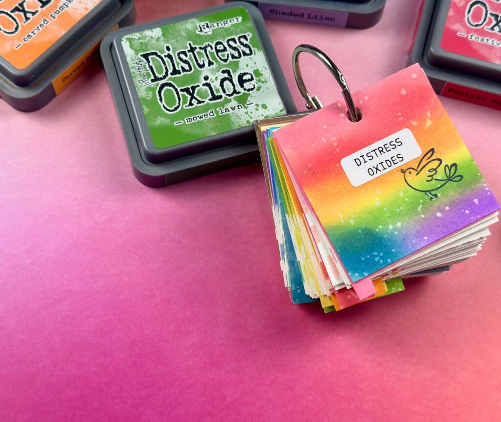 How to Swatch Distress Inks
